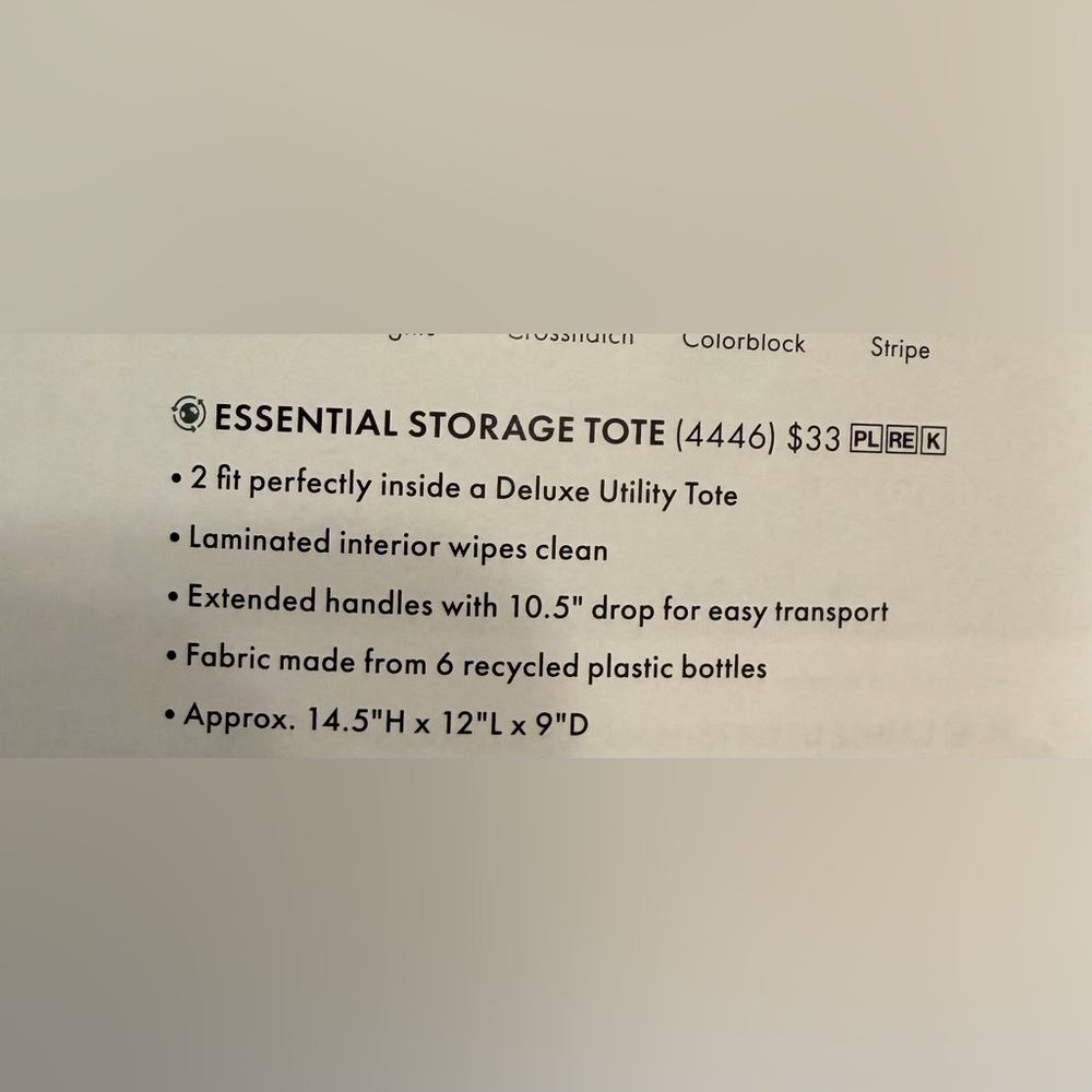 Thirty-One Essential Storage Tote - Sunflower Season - Picture 3 of 3